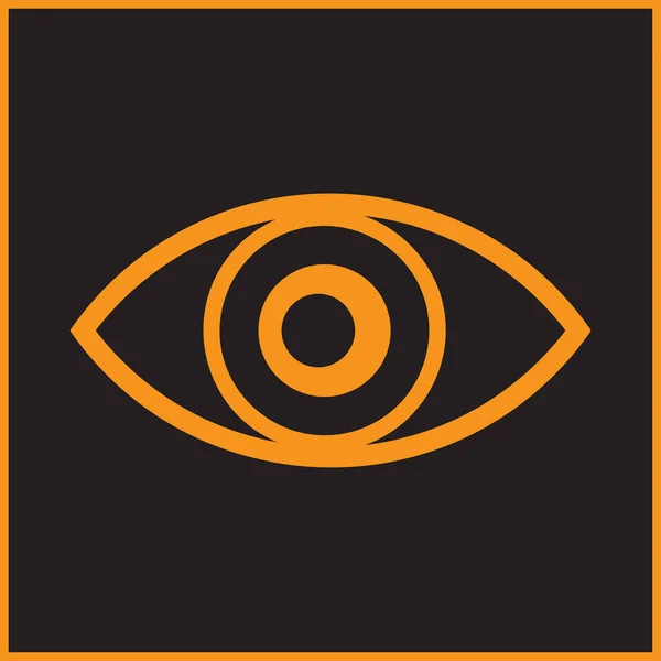 Illustrazione vettoriale dell'icona dell'occhio — Vettoriale Stock
