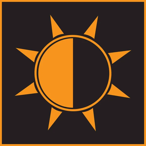 Vektör güneş web simgesi — Stok Vektör