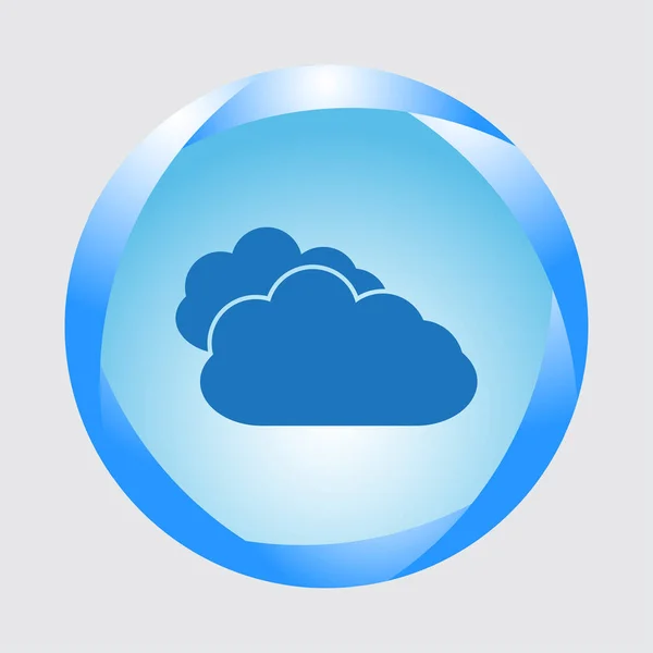 Cloud web Icon Vector. — Stock Vector