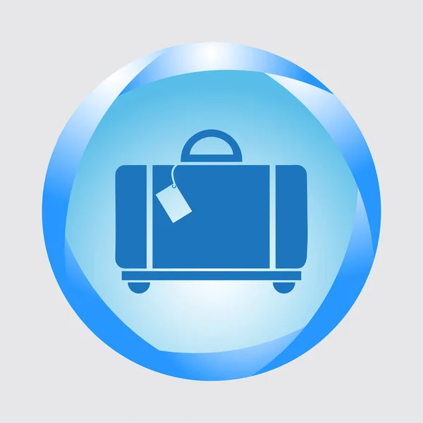 Ícone web vetor de bagagem — Vetor de Stock