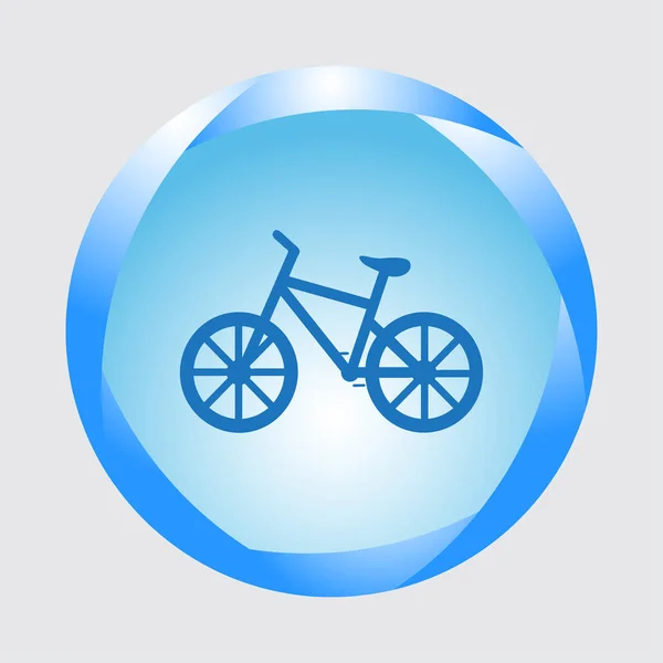 Fahrrad-Ikone Vektor-Illustration — Stockvektor