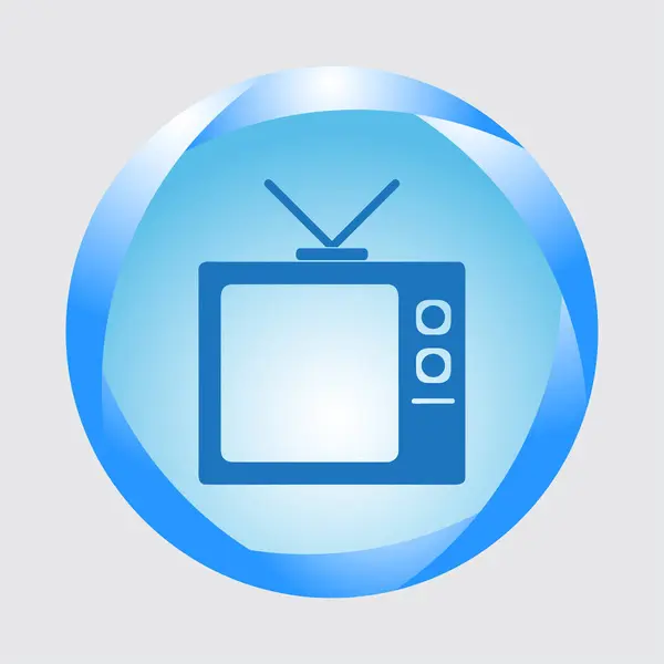 TV Icon Vector Illustration — Stock Vector
