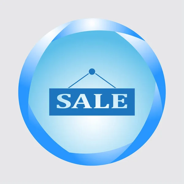 Sale, price tag icon Vector flat design illustration — Stock Vector