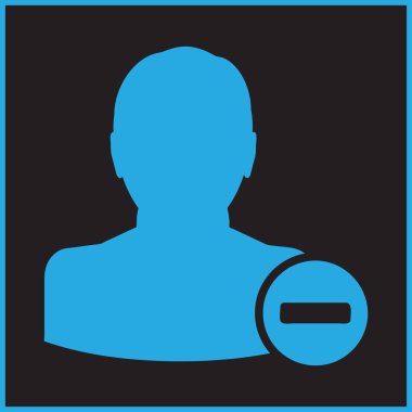 man simgesi vektör illüstrasyonu