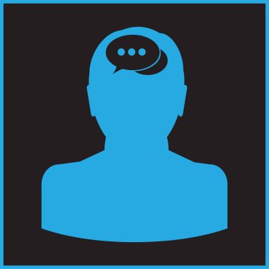 man simgesi vektör illüstrasyonu