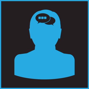 man simgesi vektör illüstrasyonu