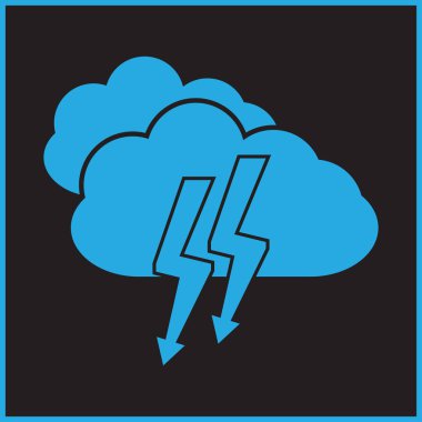 Bulut vektör web simgesi