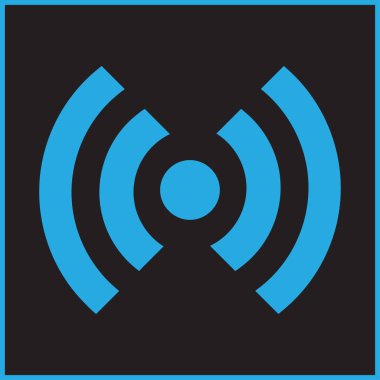 RSS simgesi düz stil ikonu. Vektör çizim