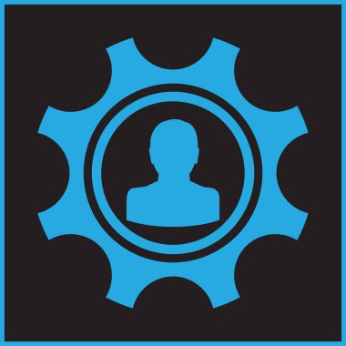 Üç dişli işareti basit üstünde kutsal kişilerin resmi arka plan