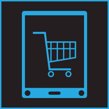 izole boş bir ekran ile akıllı telefon