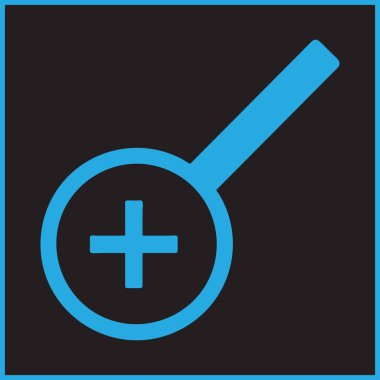 Büyüteç camı. Arama simgesi. Vektör çizim.