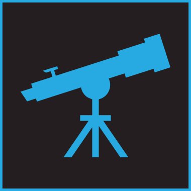Teleskop simgesi. Web Tasarım