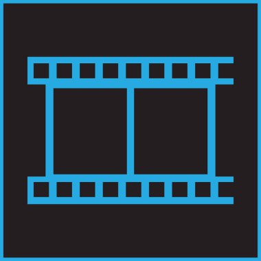 Video vektör düz simgesi