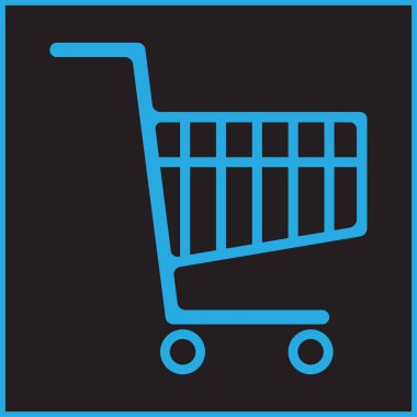 alışveriş sepeti simge vektör