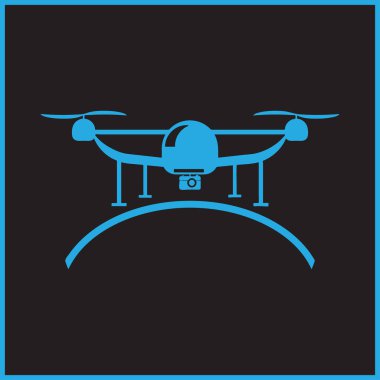 Fotoğraf ve video dron simgesi