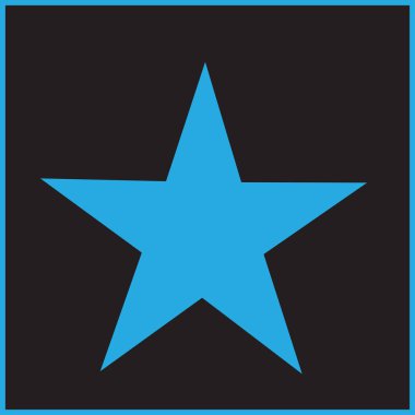 Yıldız izole düz Web telefon simgesi