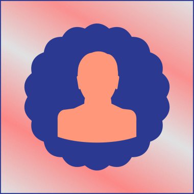 man simgesi vektör illüstrasyonu