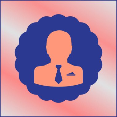 man simgesi vektör illüstrasyonu