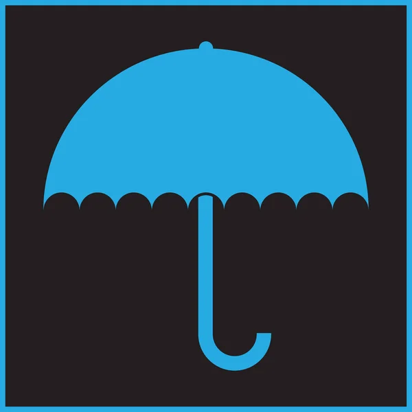 Umbrella sign icon. Rain protection symbol. Flat design style. — Stock Vector