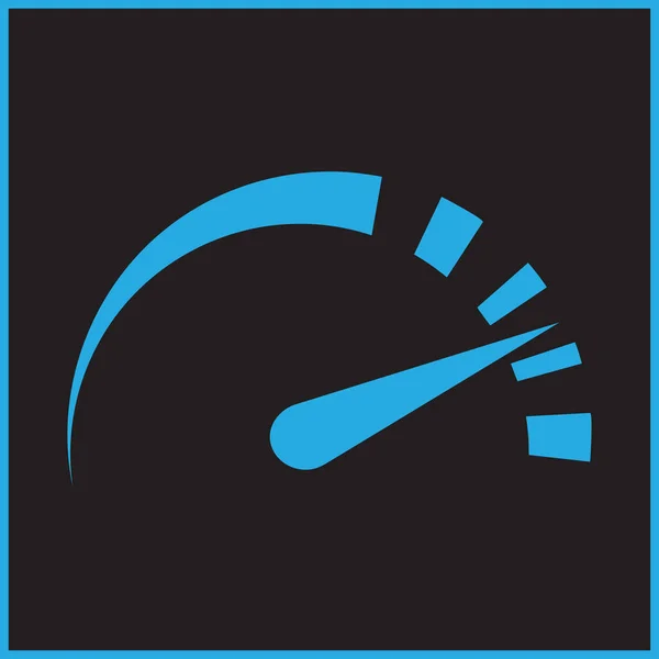Hastighetsmätare siluett. abstrakt symbol för hastighet Logotypdesign. vektor symbol — Stock vektor