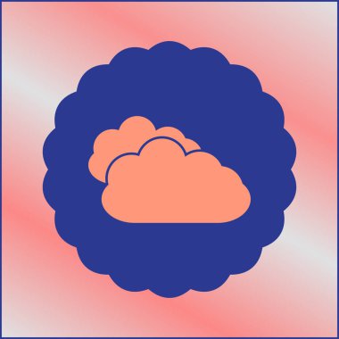 Bulut simgesi vektör illüstrasyonu