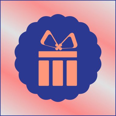 vektör hediye kutusu simgesi