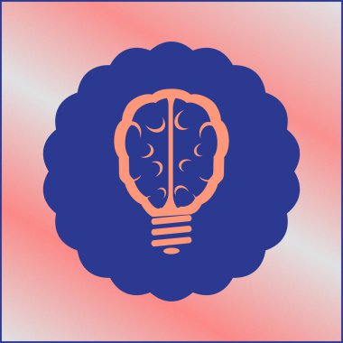 Yaratıcı bir fikir simge vektör çizim