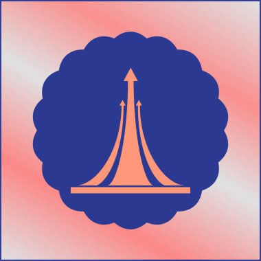 ok düz ikon vektör illüstrasyonu