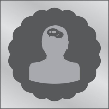 man simgesi vektör illüstrasyonu