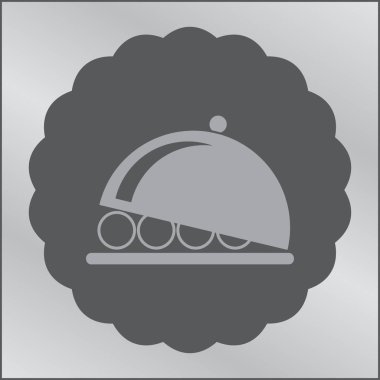 tabağı simge vektör çizim eps10.