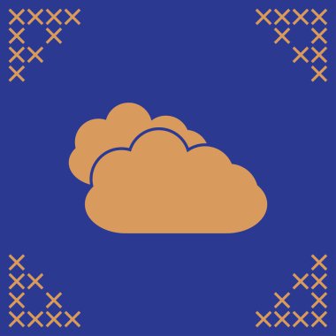 Bulut simgesi web vektör.