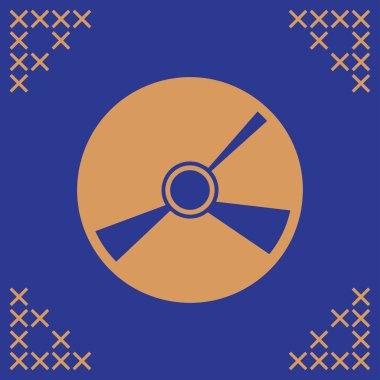 Vektör CD veya DVD simgesi