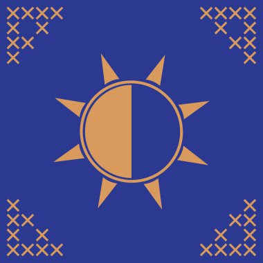 Vektör güneş web simgesi