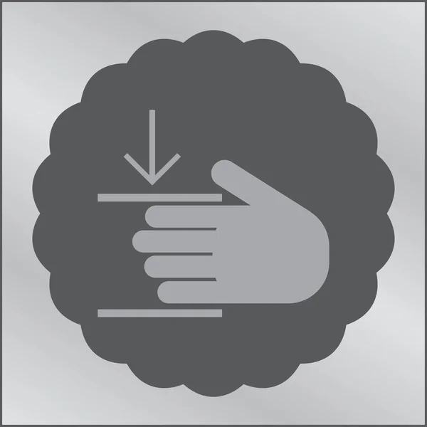 Vector protecting hands Icon Vector Illustration — Stock Vector