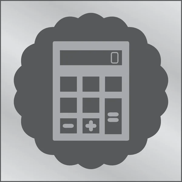 Calculadora icono plano vector ilustración — Vector de stock
