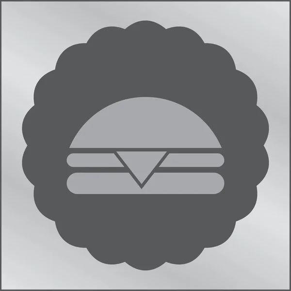Hamburger pictogram vector illustratie — Stockvector