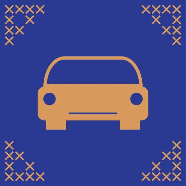 Carro icon.car ícone vetor no fundo. Ilustração vetorial . — Vetor de Stock