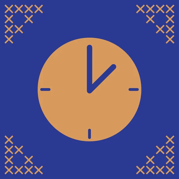 Uhr Icon Design. Bürouhr-Ikone — Stockvektor