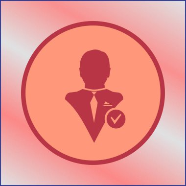 siluet profil resmi adam - vektör