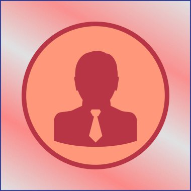 siluet profil resmi adam - vektör