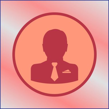 siluet profil resmi adam - vektör