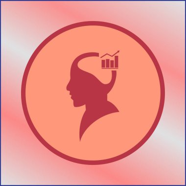 siluet profil resmi adam - vektör