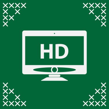 Monitör Pc, web tasarımı için şık vektör çizim