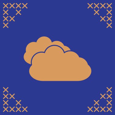 Bulut vektör web simgesi