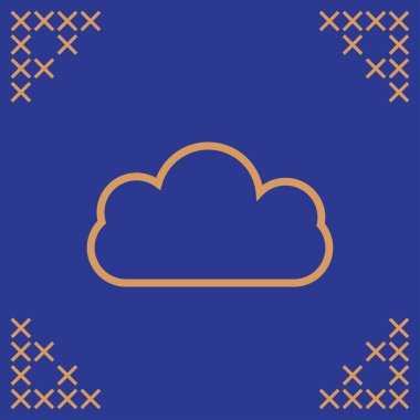 Bulut vektör web simgesi