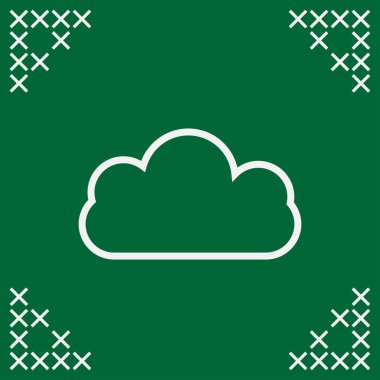 Bulut vektör web simgesi