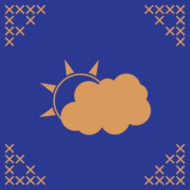 Bulut vektör web simgesi