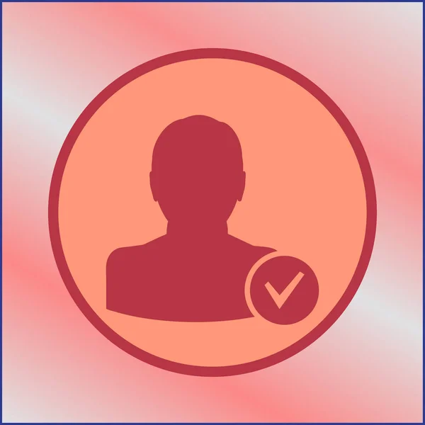 Immagine profilo silhouette uomo - vettore — Vettoriale Stock