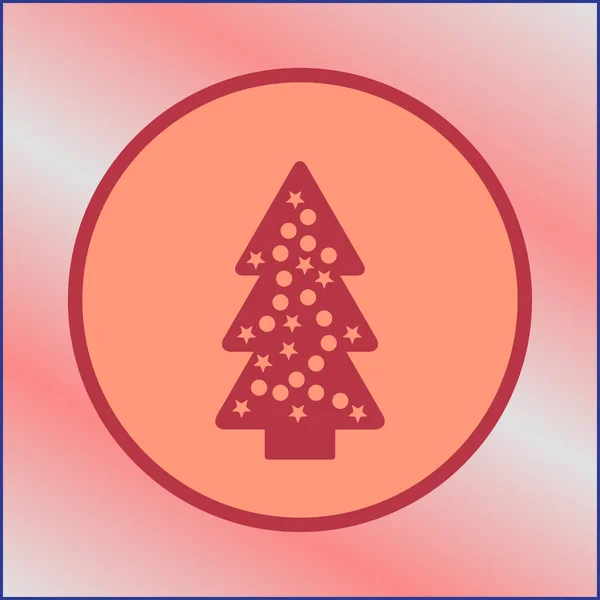 圣诞树 web 图标。矢量图 — 图库矢量图片