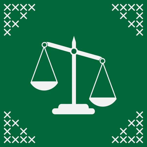 Pictograph van Justitie schalen — Stockvector